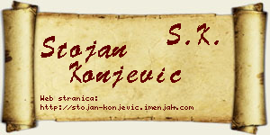 Stojan Konjević vizit kartica